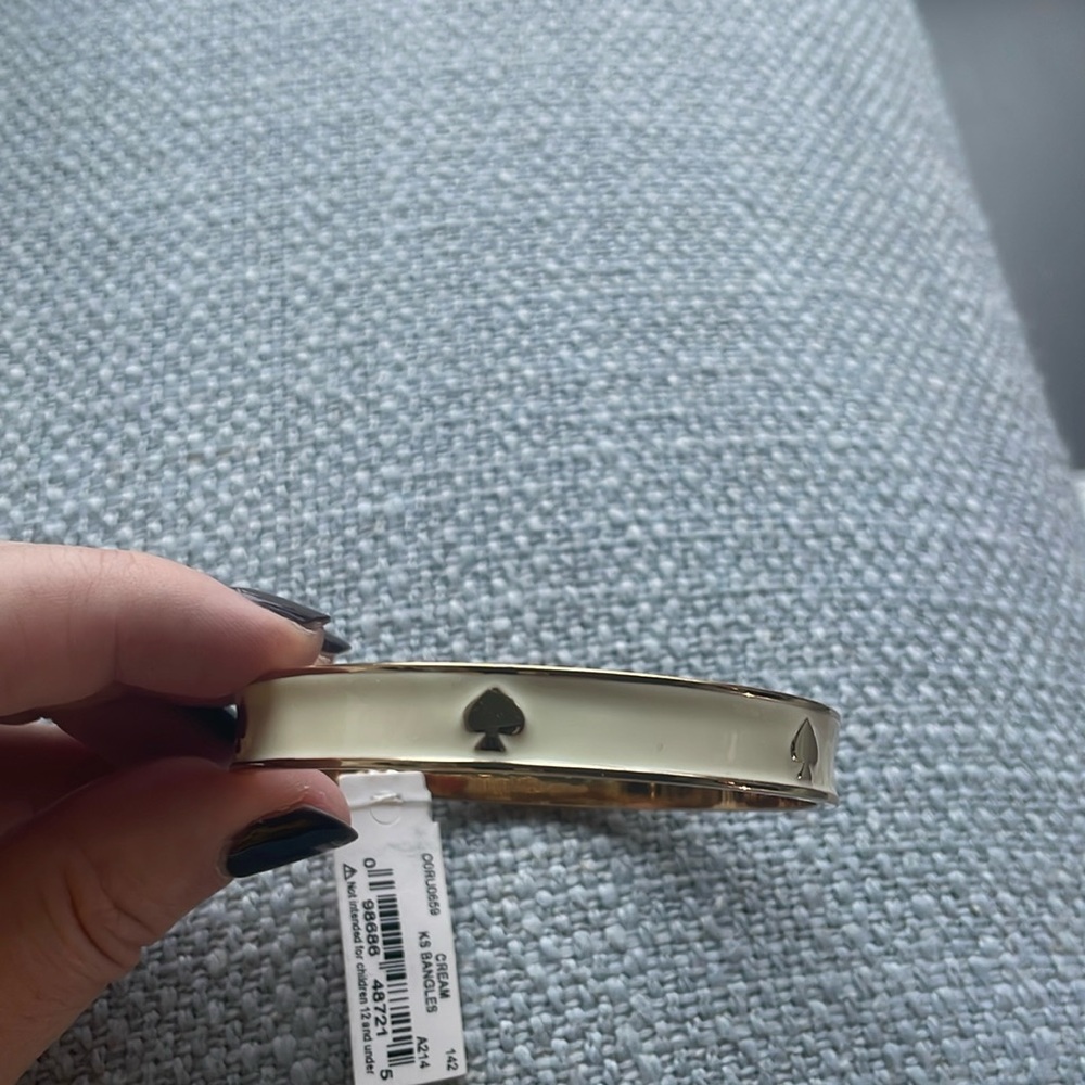 NWT Kate Spade cream bangle